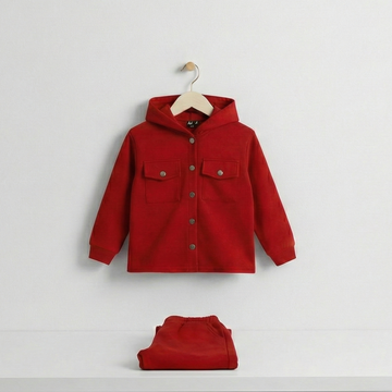 Safari Suit Red Co-ord