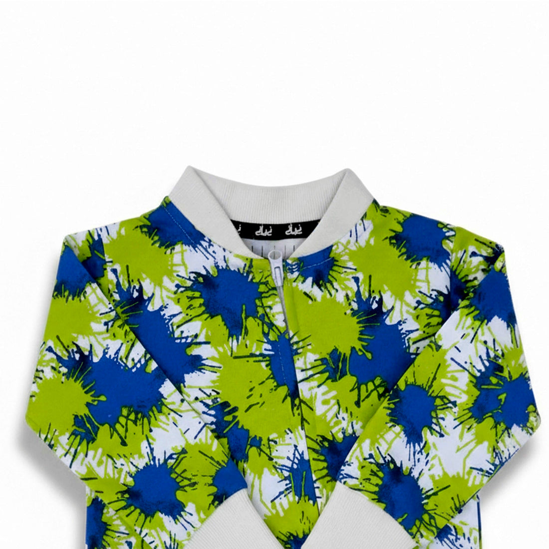 Blue Green Splash Romper